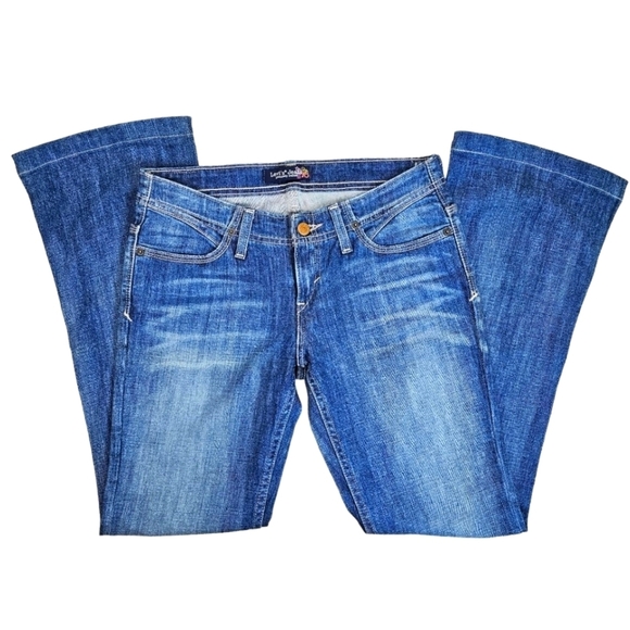 LEVI'S Genuinely Crafted Embroidered Floral Women's Bootcut Jeans Size 7M - Picture 2 of 10